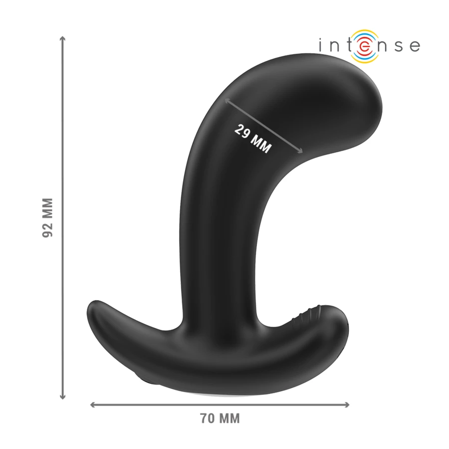 INTENSE - CHANDLER ANAL PLUG 10 VIBRAZIONI NERO TELECOMANDO